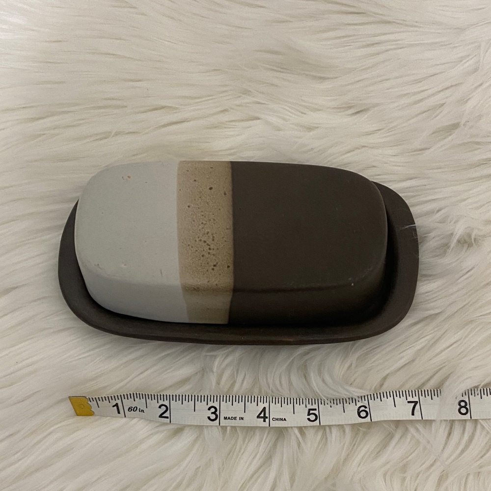 Mccoy Two-Tone Brown Butter Dish